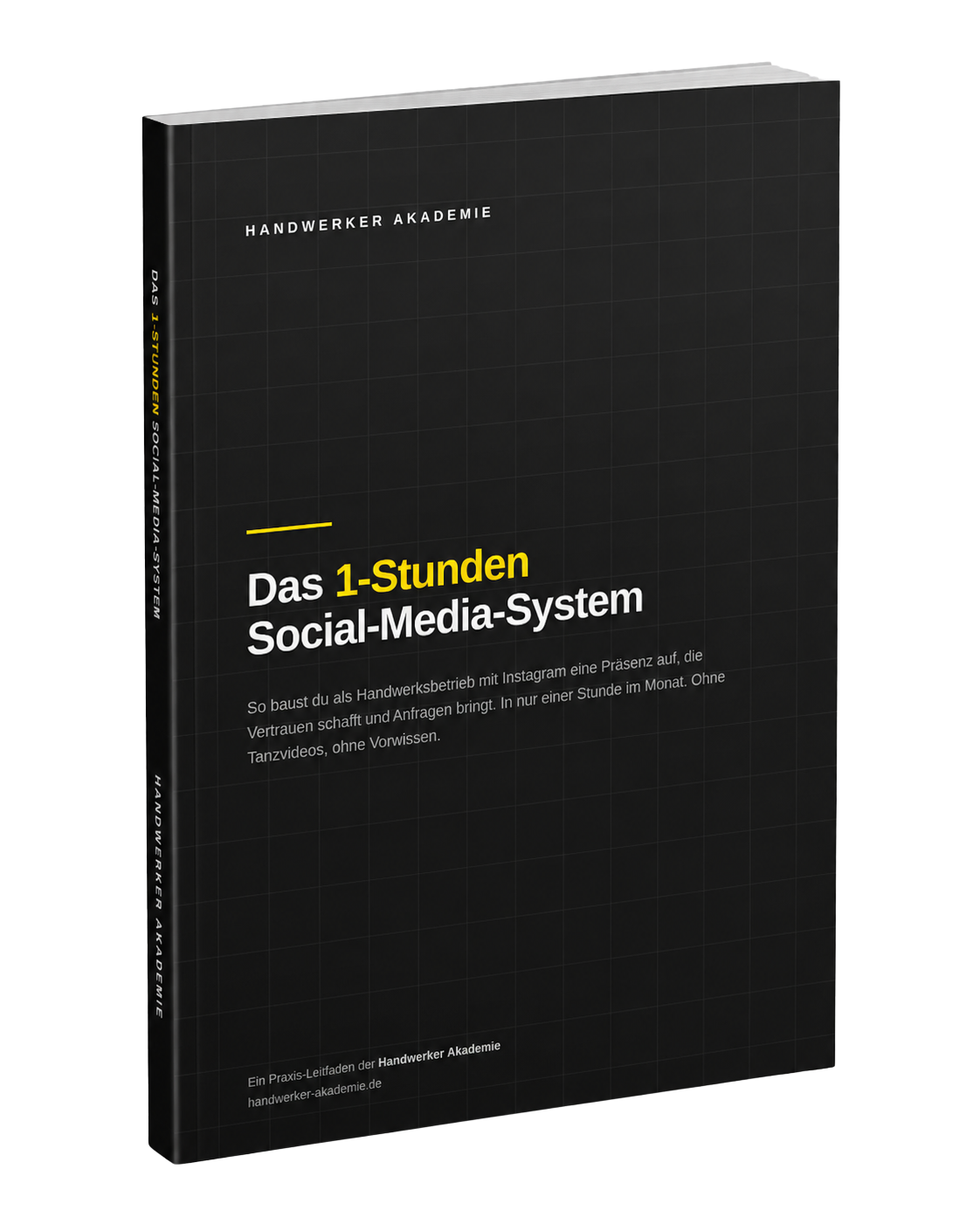 Mockup des E-Books Das 1-Stunden Social-Media-System